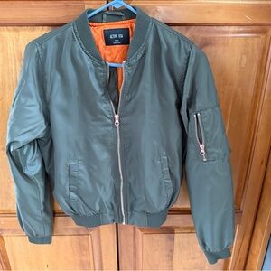 Active USA Olive Green Bomber Jacket